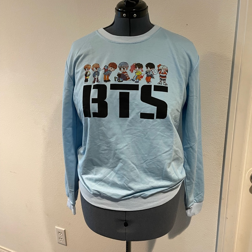 CDJLFH Size XL K-pop BTS Crew Neck Long Sleeve Sweat Shirt